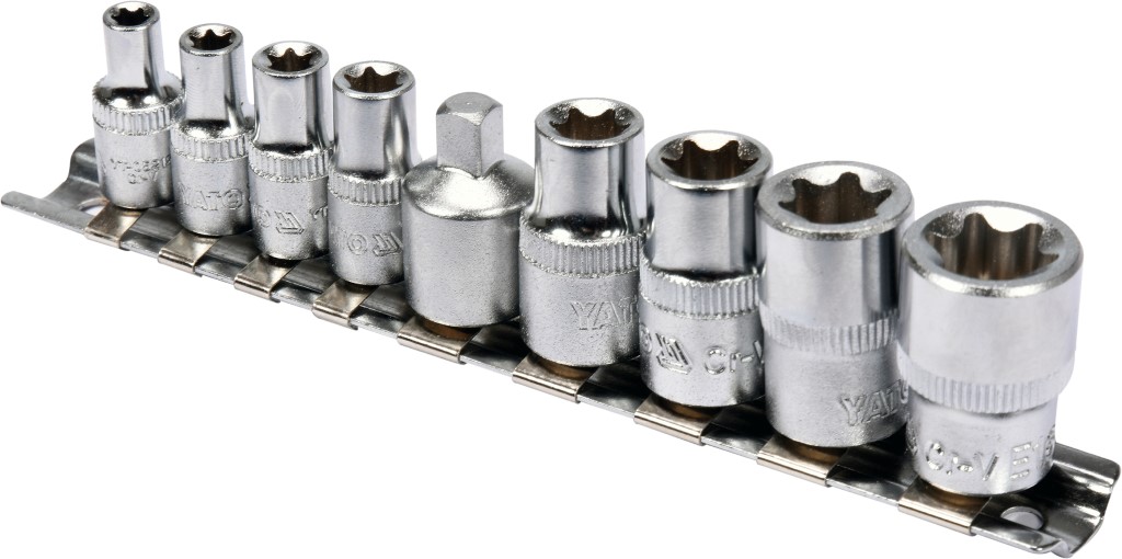 TORX C.V. NÁSTROJE S NÁSTAVCEM E5-E16 9 KS.