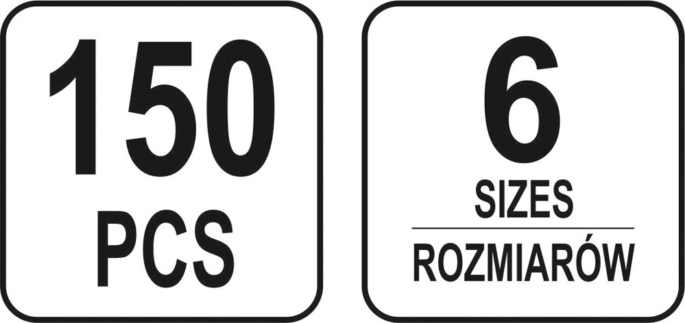 150 KS PRUŽINOVÝCH ČEPŮ MIX