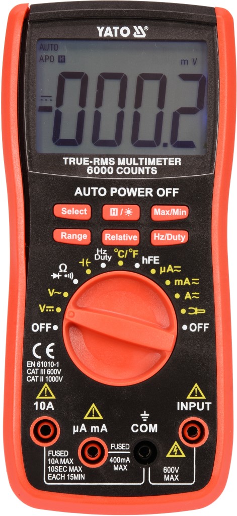 Digitálny multimeter YATO YT‑73085, EAN 5906083042553