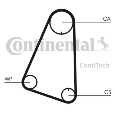 Zupčasti remen CONTINENTAL CTAM CT633