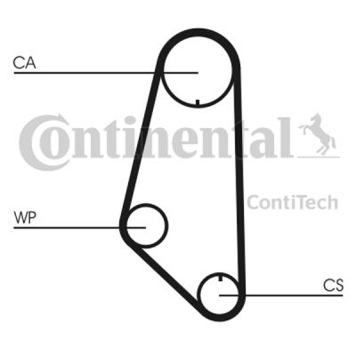 Zupčasti remen CONTINENTAL CTAM CT732