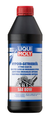 Växellådsolja Liqui Moly 80W 1L HYPOID GETRIEBEOIL 1025