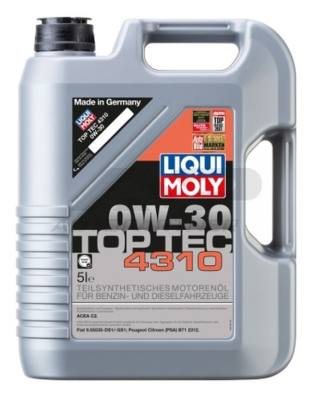 Motorolja Liqui Moly 0W30 5L TOP TEC 4310 2362