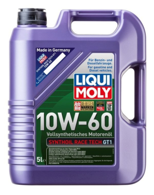 Motorolja Liqui Moly 10W60 5L SYNTHOIL RACE TECH GT1 8909