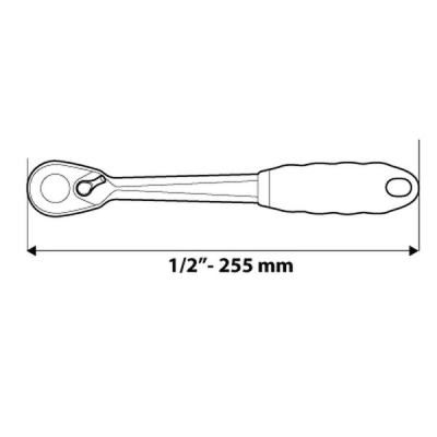RATCHET 1/2'', 255 MM