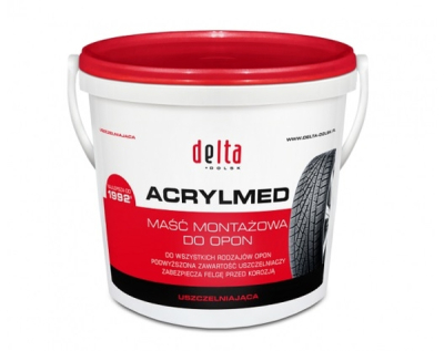 Monteringspasta TIP-TOPOL för däck, röd, 4 kg DELTA4C