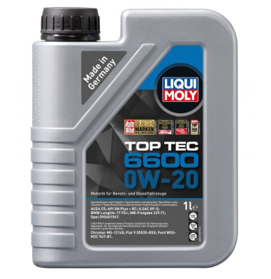 Motorolja Liqui Moly 0W20 1L TOP TEC 6600 SP 21410