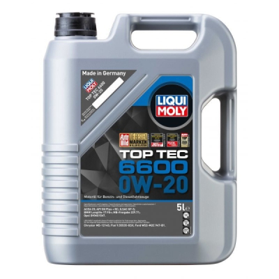 Motorolja Liqui Moly 0W20 5L TOP TEC 6600 SP 21411
