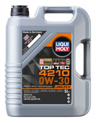 Motorolja Liqui Moly 0W30 5L TOP TEC 4210 21605