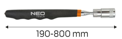 TELESKOPICKÁ MAGNETICKÁ SVÍRKA 190–800 MM