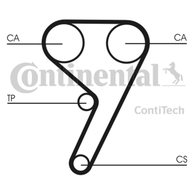 Kamremssats + Vattenpump CONTINENTAL CTAM CT881WP2