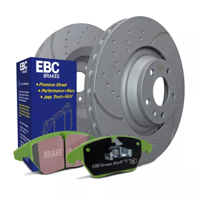 EBC sada brzd PD11KF | destičky Greenstuff & kotouče TurboGroove přední PD11KF303