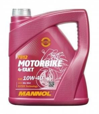 Motorolja MANNOL 7812 4-Takt Motorbike 10W40 4 liter MN7812-4