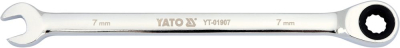 Blocknyckel YATO med spärr 7 mm 72 tänder YT-01907