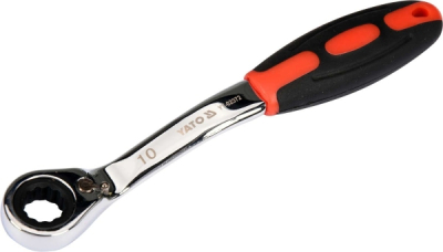 Ringspärrnyckel YATO böjd gummerat grepp 10 mm YT-02372