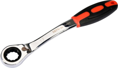 Ringspärrnyckel YATO böjd gummerat grepp 17 mm YT-02379