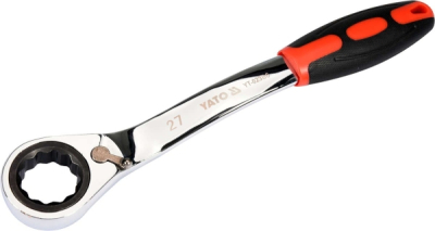 Ringspärrnyckel YATO böjd gummerat grepp 27 mm YT-02386