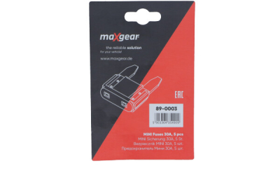 Säkring MAXGEAR 30 A förpackning om 5 ST grön 89-0003