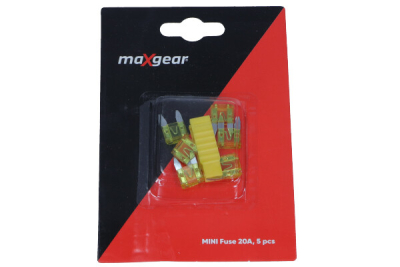 Säkring MAXGEAR 20 A förpackning om 5 ST gul 89-0007