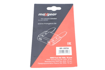 Säkringssats MAXGEAR innehåller 10 st säkringar 89-0016