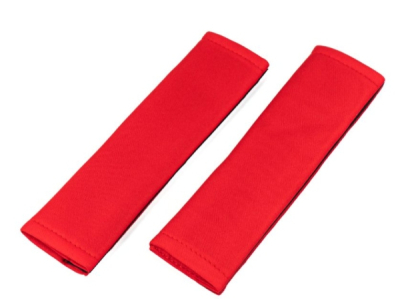 NAKŁADKI NA PASY BEZPIECZEŃSTWA CZERWONE 2PCS SET