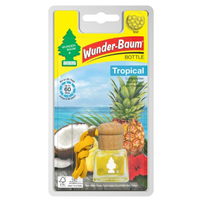 Wunder-Baum doftflaska Tropical – Långvarig doft för bilen, 4,5 ml