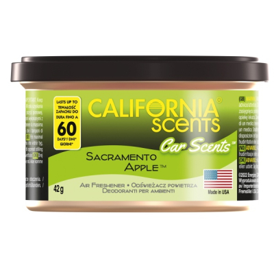Vôňa / parfém do auta California Scents Sacramento Jablko 42 g – plechovka 34-042