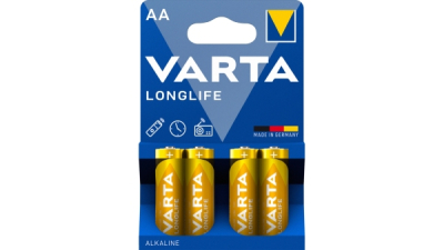 BATTERI LONGLIFE AA LR6 BLISTER 4 ST VARTA 38-002
