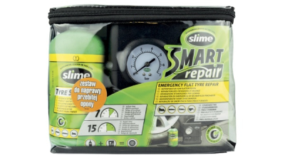 Reservhjul i flaska SLIME (Tätningsmedel 473 ml + Kompressor) AMT75-007