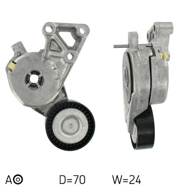 Zatezač remena, klinasti rebrasti remen SKF VKM 31011