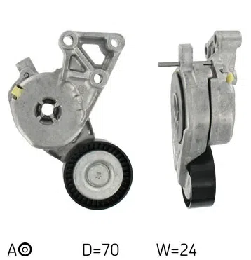 Zatezač remena, klinasti rebrasti remen SKF VKM 31011