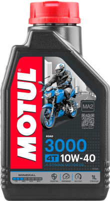 MOTOROLJA MOTUL 10W40 3000 4T 1L /MOTORCYKEL 107672