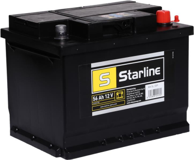 AKUMULATOR  56AH/480A     +P  12V    242X175X190 SZT STARLINE  SLEA