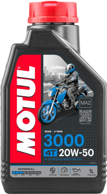 MOTOROLJA MOTUL 20W50 3000 4T 1L 107318