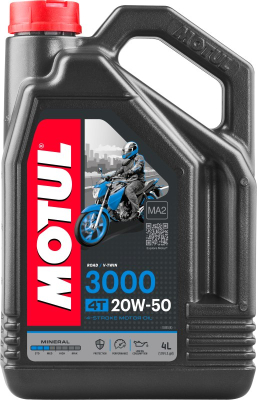 MOTOROLJA MOTUL 20W50 3000 4T 4L 107319