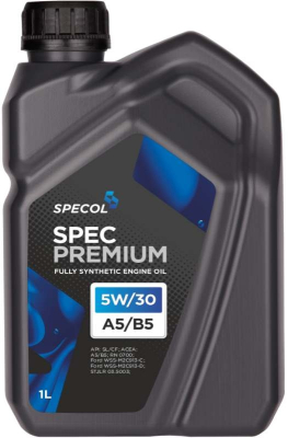 OLEJ SPECOL 5W30 1L PREMIUM A5/B5 / SL/CF / WSS M2C 913D / RN0700 / STJLR.03.5003