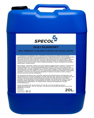 OLEJ SPECOL 5W30 20L PREMIUM C