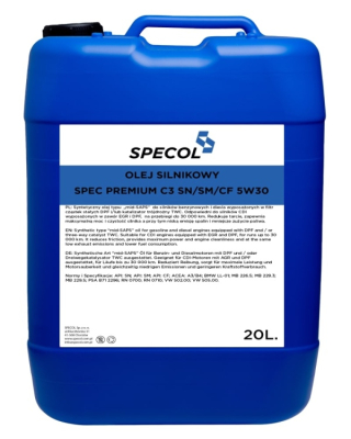 OLEJ SPECOL 5W30 20L PREMIUM C