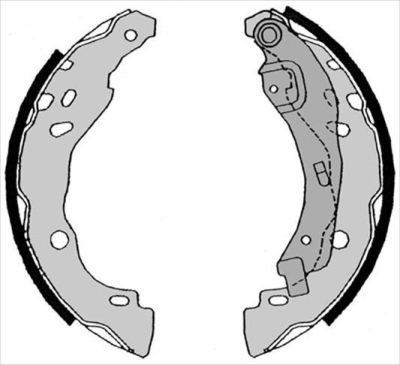 Bromsbackar, sats STARLINE SLES BC 08630
