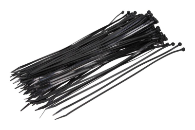 Buntband MAXGEAR L: 350 mm, B: 5 mm, Antal: 100, Färg: svart 84-0029SET