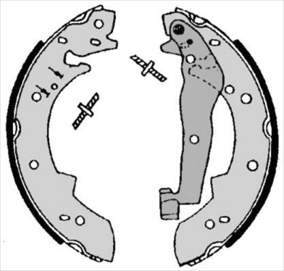 Bromsbackar, sats STARLINE SLES BC 07050