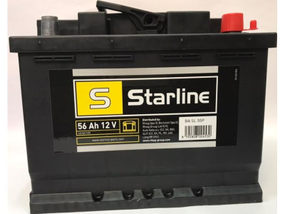 AKUMULATOR  56AH/480A     +P  12V    242X175X190 SZT STARLINE  SLEA