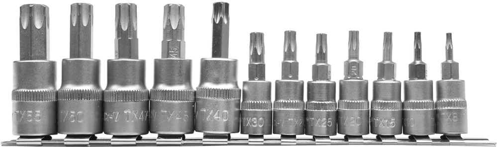 SADA TORX KLÍČŮ NA LIŠTĚ 12 KS.