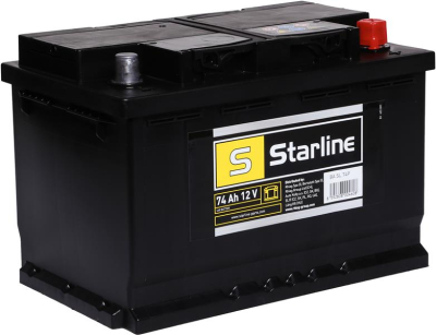 AKUMULATOR  74AH/680A     +P  12V    278X175X190 SZT STARLINE  SLEA