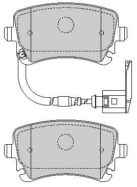 Bromsbeläggssats, skivbroms STARLINE SLEK BD S826P
