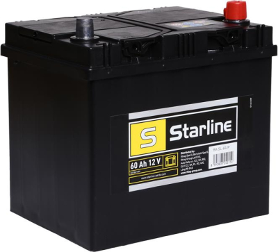 AKUMULATOR  60AH/510A     +P  12V    232X175X225 SZT STARLINE  SLEA