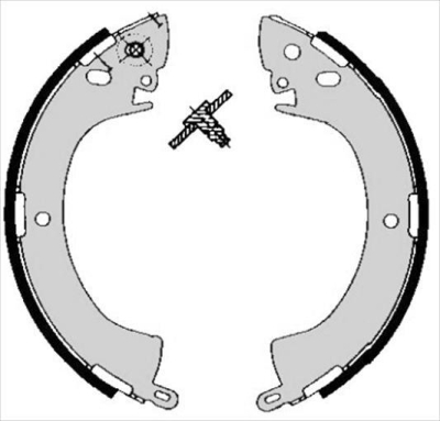 Bromsbackar, sats STARLINE SLES BC 05240