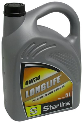 OLEJ STARLINE 0W30   5L LONGLIFE ACEA A3, B3, API SL/CF  -  VW 503.00, 506.00, 506.01 5L STARLINE
