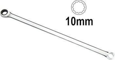 Spärrringnyckel JBM extra lång med spärr-funktion, 10 mm D.13454