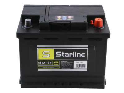 AKUMULATOR  56AH/480A     +P  12V    242X175X190 SZT STARLINE  SLEA